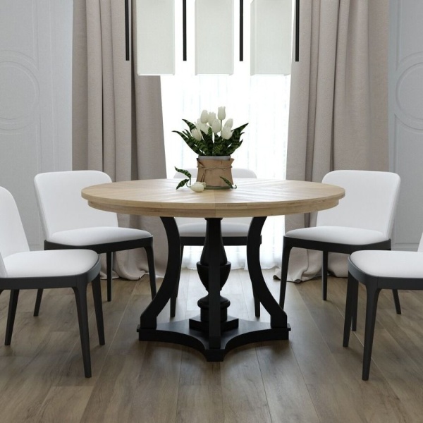 Стол Aspen 130, круглый, шпон от интернет-магазина IDODOM.RU