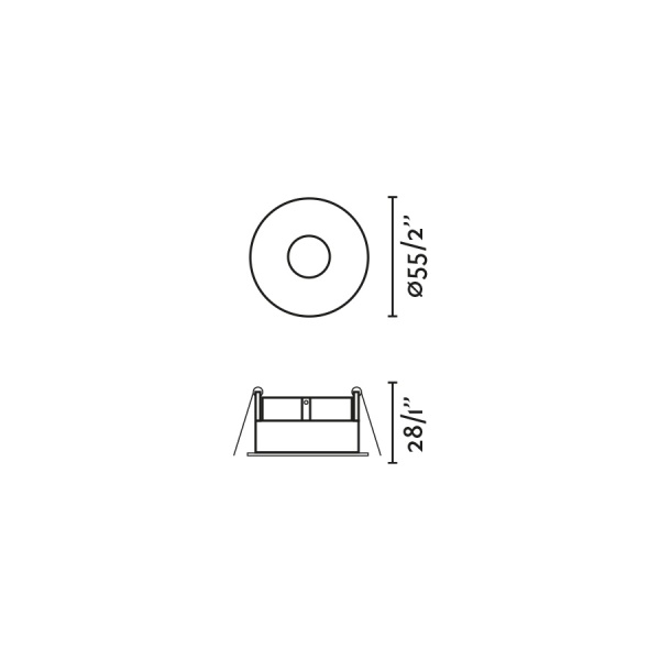 TAST R Белый встраиваемый светильник LED 5W 2700K от интернет-магазина IDODOM.RU