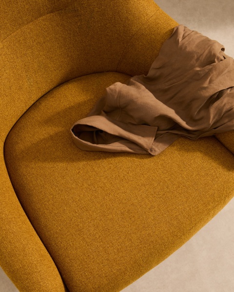 Кресло Candela горчичного цвета от интернет-магазина IDODOM.RU