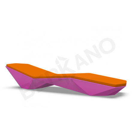 Шезлонг Quaro с подушками Royal Purple, Orange