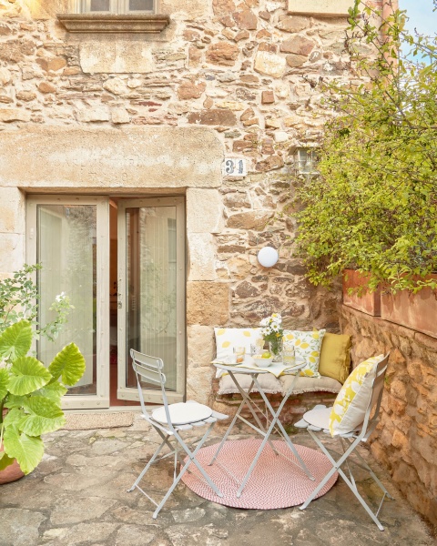 Подушка для сиденья 45x45 бежевая, хлопок / бахрома от интернет-магазина IDODOM.RU