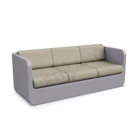 Диван Grace с подушками Concrete Gray, Bone Brown
