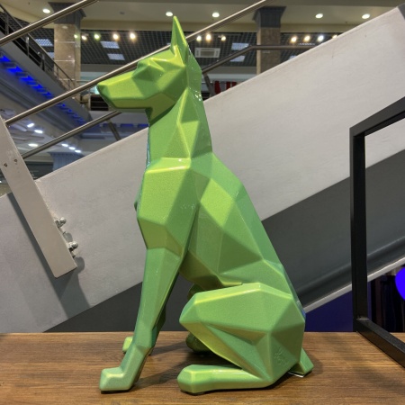 Доберман.   Финиш:Окрашивание по каталогу цветов Rall. Цвет зеленый. от интернет-магазина IDODOM.RU