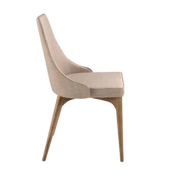 Стул Calidez DC631 /4032 с обивкой из ткани и ножками цвета ореха от интернет-магазина IDODOM.RU