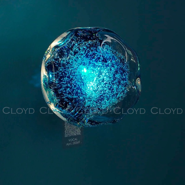 Бра Cloyd VOCAL W1 / латунь - синее стекло (арт.20369) от интернет-магазина IDODOM.RU