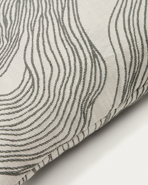 Чехол для подушки Ondara с зеленым графическим узором 50 x 50 см от интернет-магазина IDODOM.RU