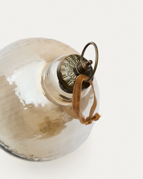 Новогодняя игрушка Piril из коричневого переработанного стекла, Ø 15 см от интернет-магазина IDODOM.RU