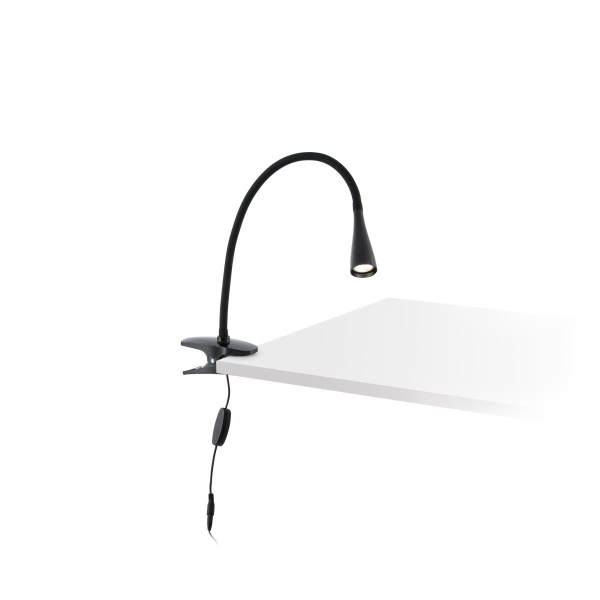 Светильник с зажимом Lena черный от интернет-магазина IDODOM.RU