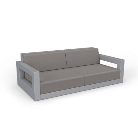 Диван Quarter lounge с подушками Concrete Gray / Graphite