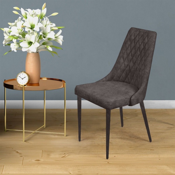 Стул CONNOR LUXE, бархат антрацит 14/конус от интернет-магазина IDODOM.RU