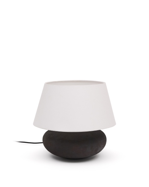 Настольная лампа Nessi из металла с отделкой под черную терракоту от интернет-магазина IDODOM.RU