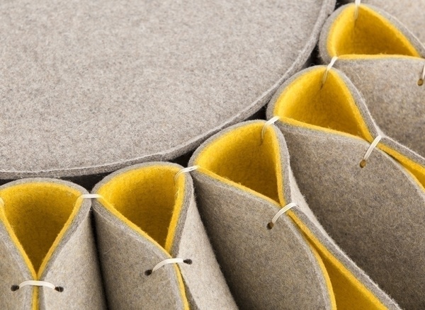 Пуф низкий Ruff Pouf Yellow Ø100 от интернет-магазина IDODOM.RU