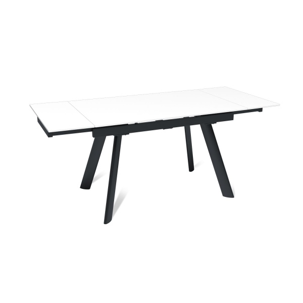 Стол раскладной Stone (120+30+30), керамика матовая белая от интернет-магазина IDODOM.RU