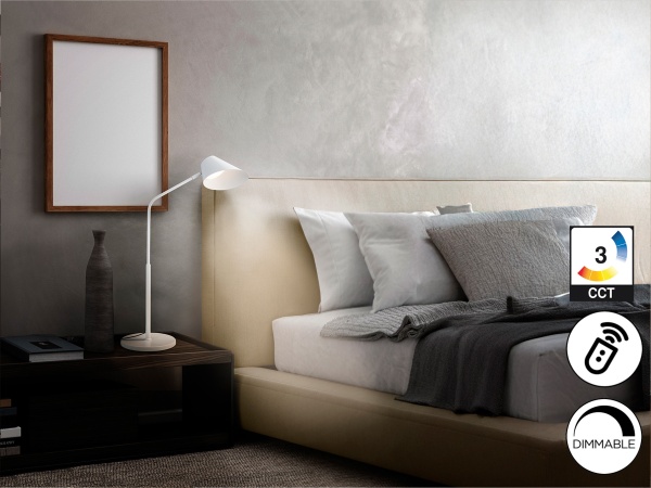 Esino Настольная лампа1L белая от интернет-магазина IDODOM.RU