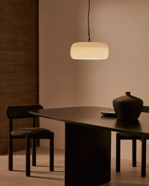 Reig Стеклянный подвесной светильник светло-серый Ø 38 см от интернет-магазина IDODOM.RU