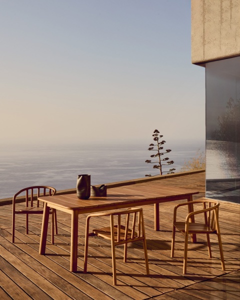 Раздвижной стол Turqueta из массива тикового дерева, 220 (294) x 100 см от интернет-магазина IDODOM.RU