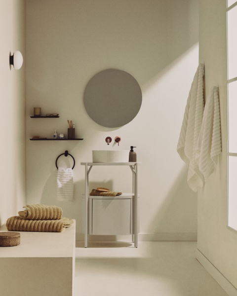 Раковина Ovara из белой керамики Ø 36 см от интернет-магазина IDODOM.RU