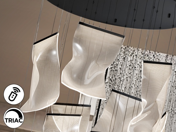 Velos Люстра 13L черная DIMABLE от интернет-магазина IDODOM.RU