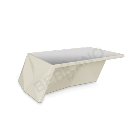 Стол Quaro со стеклом Bone Brown
