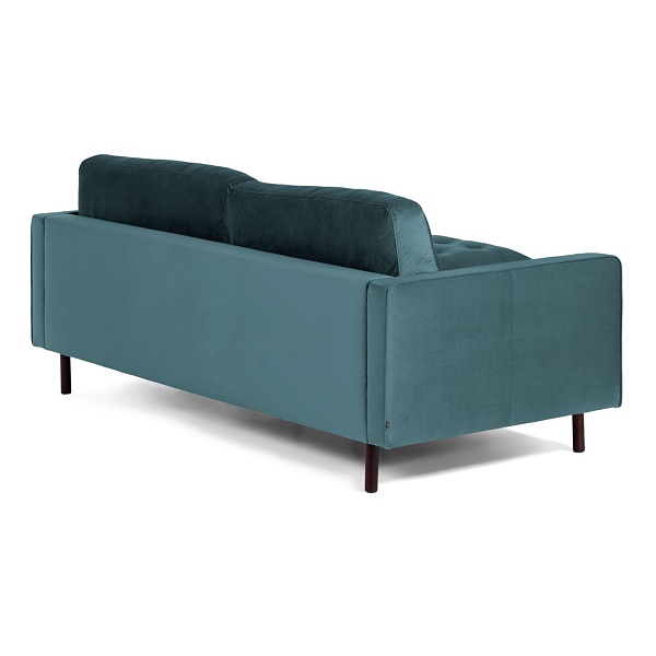 BOGART Диван 3-местный бирюзовый бархат с пуфом 222 cm от интернет-магазина IDODOM.RU