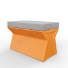 Скамейка X-seat Line Orange, Gray