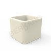 Кашпо Cubo 60 бежевого цвета