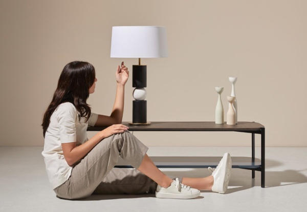 Настольная лампа Alda золотой металл/черное дерево/белый мрамор + белый абажур 801011/35 от интернет-магазина IDODOM.RU