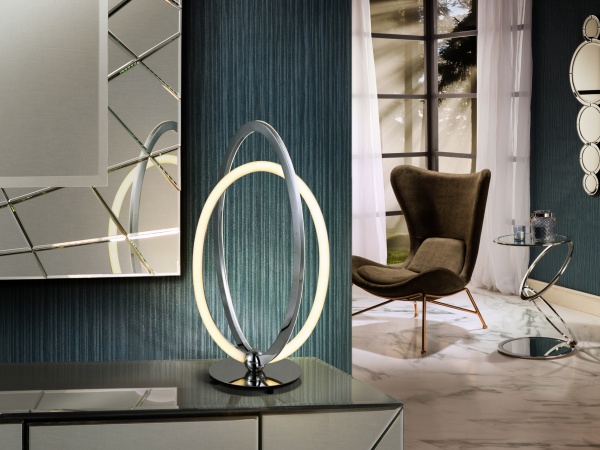 Настольная лампа Ocellis LED хром от интернет-магазина IDODOM.RU