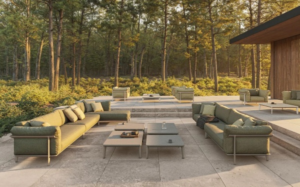 Уличный модульный угловой диван Pasadena от интернет-магазина IDODOM.RU