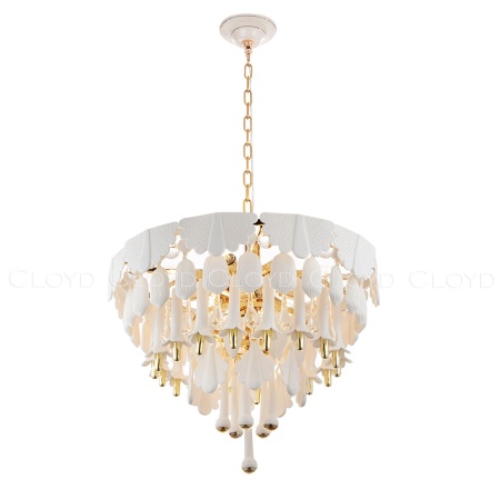 Люстра Cloyd PLINSE C12 / Ø61 см - керамика - золото (арт.11456) от интернет-магазина IDODOM.RU