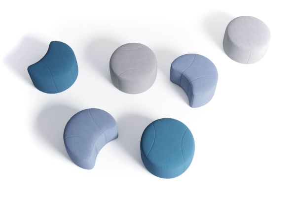 Пуф Шелл Солнце - Эконом микровелюр