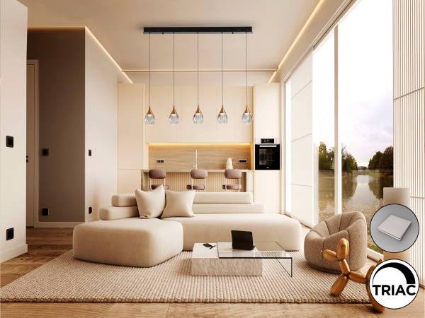 Corina Люстра 5L черно-медный от интернет-магазина IDODOM.RU