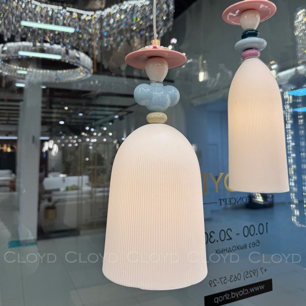 Подвесной светильник Cloyd LOTTIE-E P1 / Ø15 см - керамика - золото (арт.11894) от интернет-магазина IDODOM.RU