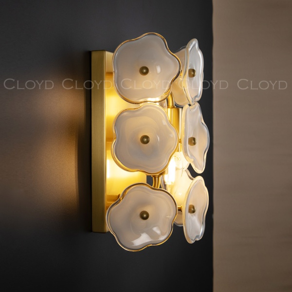 Бра Cloyd EFIOPIA W2 / выс. 28 см - латунь (арт.20393) от интернет-магазина IDODOM.RU