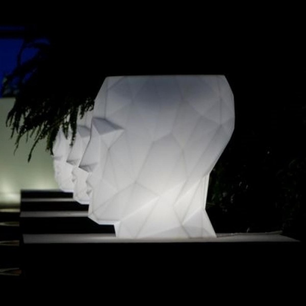 Кашпо Adan матовое светящееся LED 70x96x100 от интернет-магазина IDODOM.RU