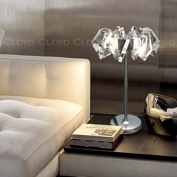 Настольная лампа Cloyd FRANZEN T1 / выс. 51 см - хром (арт.30152) от интернет-магазина IDODOM.RU