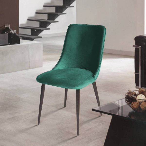 Стул Joe, бархат зеленый 19 от интернет-магазина IDODOM.RU