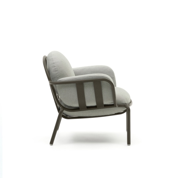 Садовое кресло Joncols серое с зеленой алюминиевой отделкой от интернет-магазина IDODOM.RU