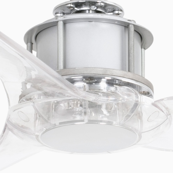 Хромированный потолочный вентилятор JUST FAN XS  прозрачный Ø910mm от интернет-магазина IDODOM.RU