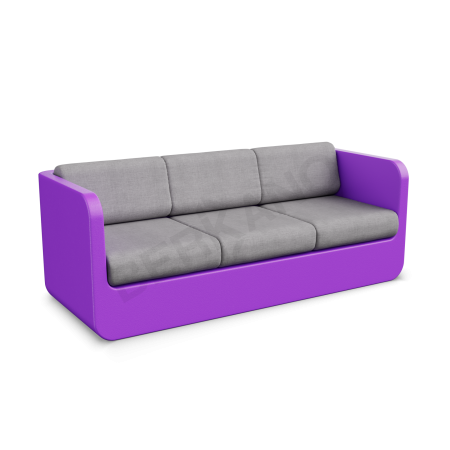 Диван Grace с подушками Deep Violet, Gray