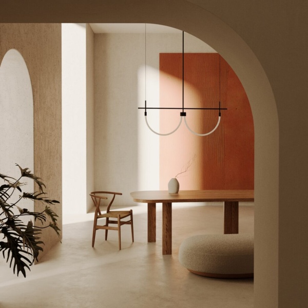 Подвесной светильник Cram 2L черный металл от интернет-магазина IDODOM.RU