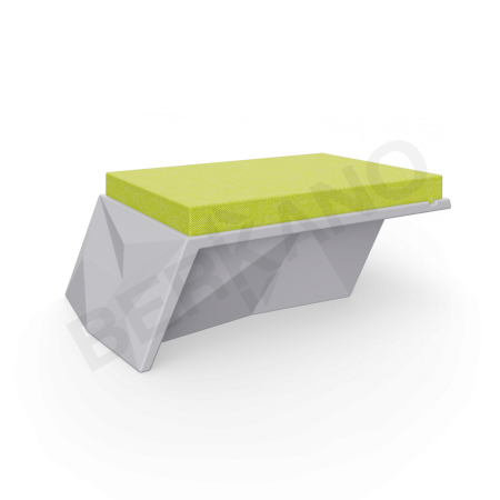 Угловой модуль Quaro с подушками Concrete Gray, Green