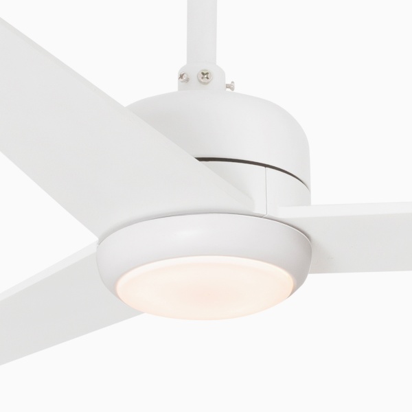 NU LED Потолочный вентилятор с освещением, белый Ø1320MM 3 ЛОПАСТИ 18W 3000K от интернет-магазина IDODOM.RU