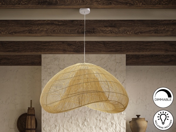 Подвесной светильник Sabah из натурального ротанга 100CM от интернет-магазина IDODOM.RU