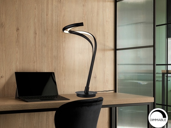 Настольная лампа Danza черная большая от интернет-магазина IDODOM.RU