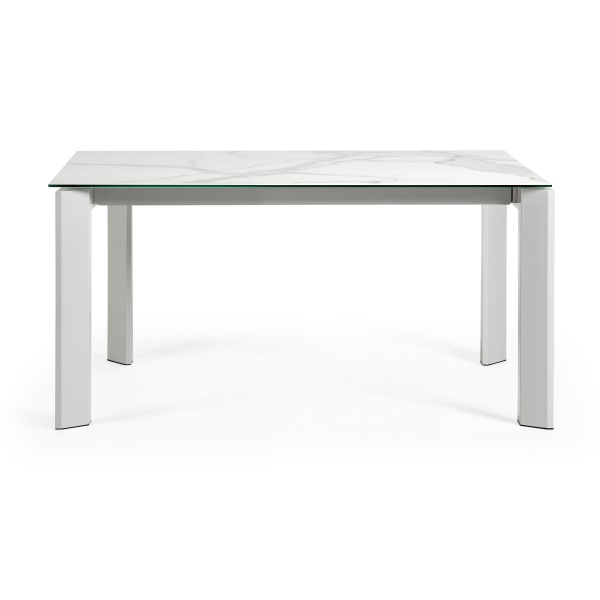 Стол Atta 160 (220) x90 керамика белый от интернет-магазина IDODOM.RU