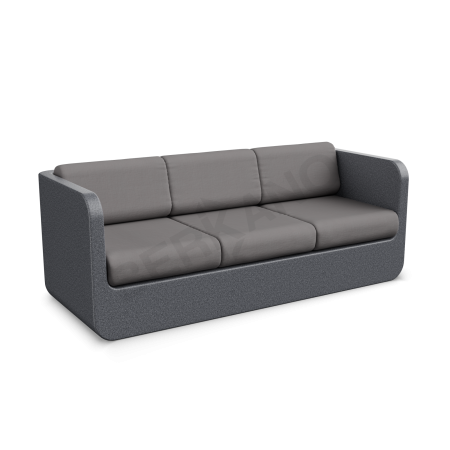 Диван Grace с подушками Black Granite, Graphite