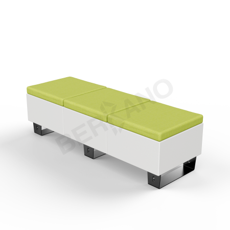 Скамейка Brick 180 Snow White, Green