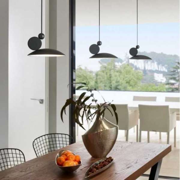 Подвесной светильник Equilibrium Ø 18 мат. черный от интернет-магазина IDODOM.RU