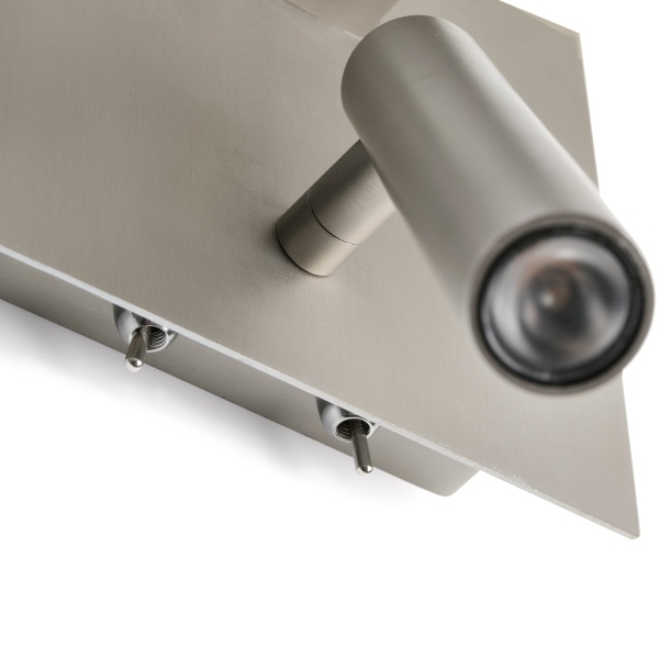 Бра с ридером Hanna никель от интернет-магазина IDODOM.RU